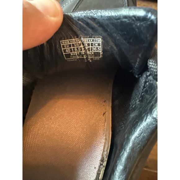 KEEN Women’s Black Leather Lace Up Casual Shoes EU 40 US 9.5 Comfort Walking - Picture 8 of 8